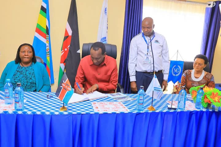 Principal with Governor of Narok
